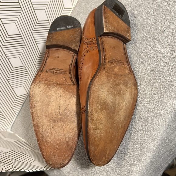 Lorenzo Banfi Men's Brown Leather Dress Shoes Men’s size 12 M made in Italy - Picture 9 of 13